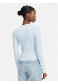Tommy Jeans Bluzka DW0DW22783 Niebieski jasny Slim Fit. Kolor: niebieski. Materiał: bawełna #5