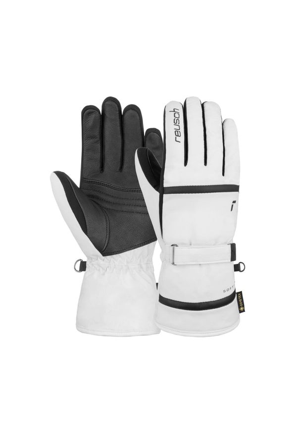 Reusch - Rękawice damskie REUSCH Alison GORE-TEX. Kolor: czarny, biały, wielokolorowy. Technologia: Gore-Tex. Sezon: zima. Sport: narciarstwo