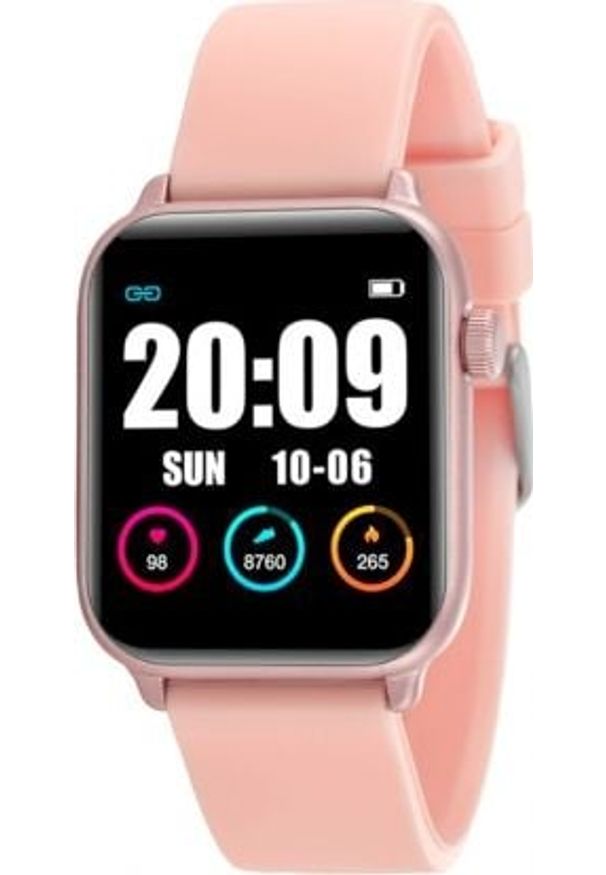 Smartwatch Rubicon KW37 Pro Różowy (RNCE57RIBX05AX). Rodzaj zegarka: smartwatch. Kolor: różowy