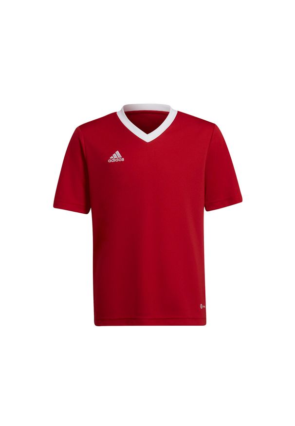 Adidas - Koszulka piłkarska dla dzieci adidas Entrada 22 Jersey. Kolor: czerwony. Materiał: jersey. Sport: piłka nożna