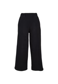 Urban Classics - Spodnie Damskie Gładkie. Kolor: czarny. Długość: długie. Wzór: gładki #1