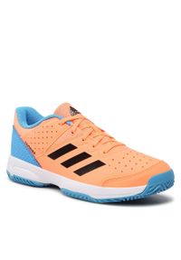 Adidas - Buty adidas Court Stabil Jr GX3760 Beaora/Cblack/Pulblu. Kolor: pomarańczowy #1