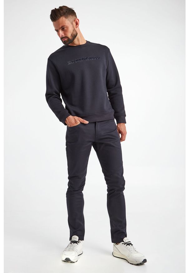 Emporio Armani - BLUZA EMPORIO ARMANI. Materiał: materiał. Wzór: aplikacja