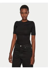IVY & OAK - IVY OAK T-Shirt Kristin IO1100X2351 Czarny Slim Fit. Kolor: czarny. Materiał: bawełna #1
