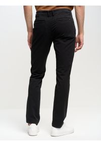Big-Star - Spodnie chinosy męskie czarne Erhat 907. Kolor: czarny. Materiał: tkanina, bawełna. Długość: długie. Styl: elegancki #5