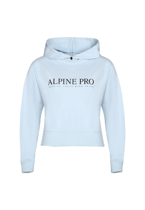 ALPINE PRO - Damski Hoodie Alpine Pro Jefewa 2XL - Ciepły i Oddychający. Typ kołnierza: kaptur. Kolor: fioletowy. Materiał: dzianina. Wzór: nadruk. Sezon: zima. Sport: narciarstwo