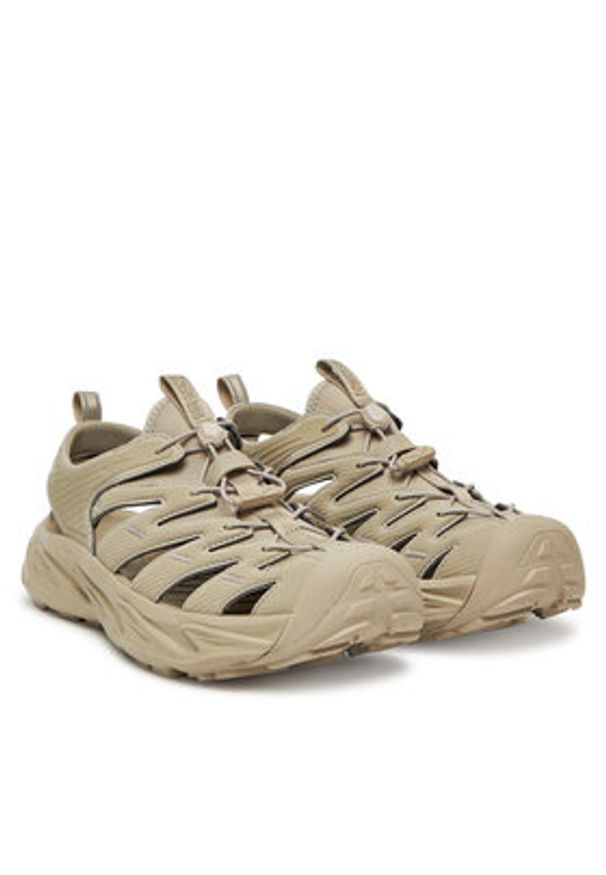HOKA - Hoka Sandały Hopara 1123112 Beżowy. Kolor: beżowy. Materiał: skóra
