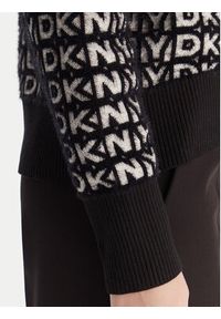 DKNY Sweter P5MSAX92 Czarny Regular Fit. Kolor: czarny. Materiał: bawełna #4