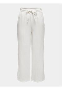 only - ONLY Spodnie materiałowe Thyra 15296375 Biały Comfort Fit. Kolor: biały. Materiał: bawełna #6
