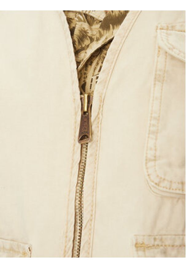 Alpha Industries Kamizelka Canvas Acid Vest 156140 Biały Loose Fit. Kolor: biały. Materiał: bawełna