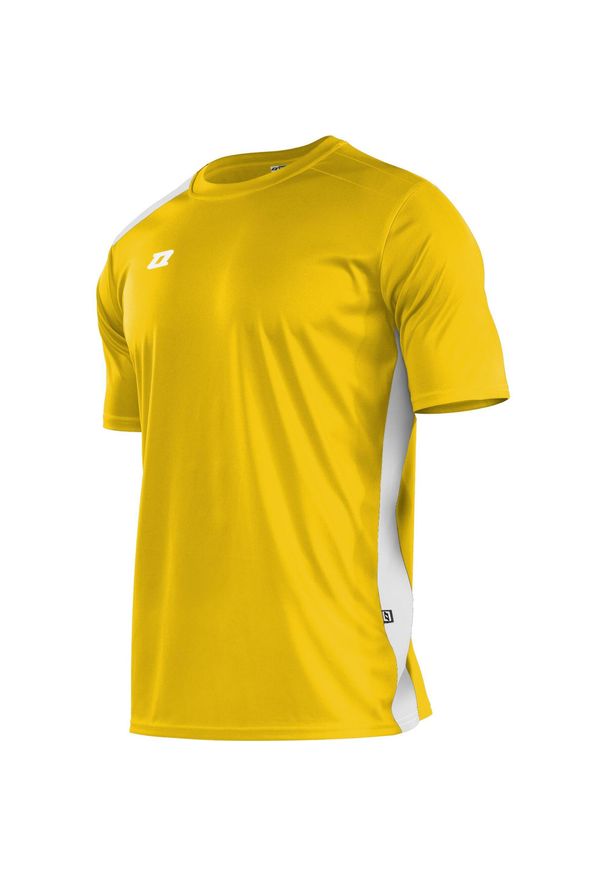 ZINA - Koszulka do piłki nożnej męska Zina Contra z krótkim rękawem. Kolor: biały, wielokolorowy, żółty. Długość rękawa: krótki rękaw. Długość: krótkie