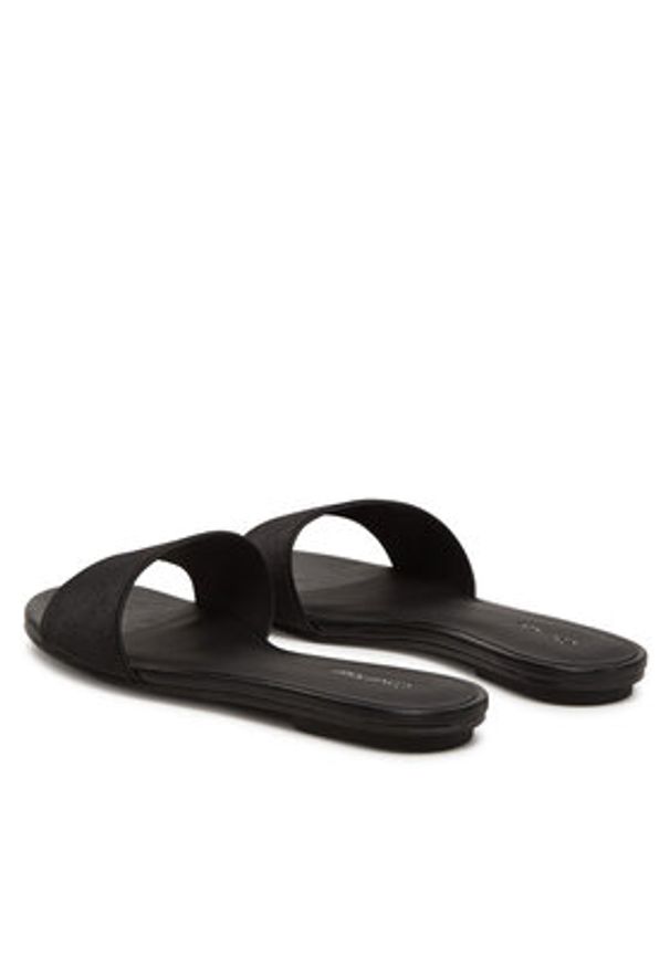 Calvin Klein Klapki Flat Slide Jacq HW0HW02389 Czarny. Kolor: czarny. Materiał: materiał