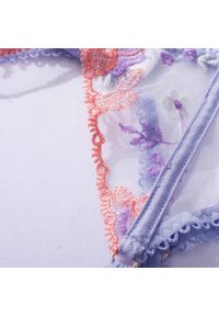 Intica - Komplet bielizny z pasem do pończoch na wyjątkowe okazje Akgul. Kolor: fioletowy. Materiał: materiał #2