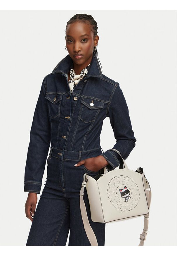 Karl Lagerfeld - KARL LAGERFELD Torebka B2W30221 Biały. Kolor: biały. Materiał: skórzane