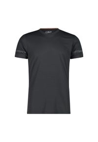 Koszulka biegowa męska CMP Dlung. Kolor: szary, wielokolorowy, czarny. Sport: turystyka piesza #1