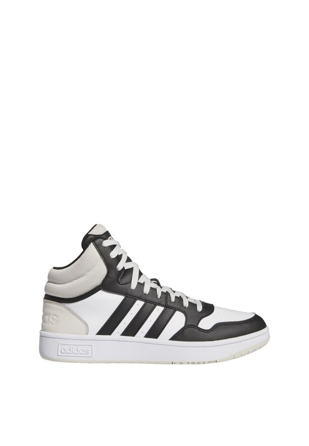 Adidas - Hoops 3.0 Mid Lifestyle Basketball Classic Vintage Shoes. Kolor: szary, czarny, wielokolorowy, biały. Sport: koszykówka