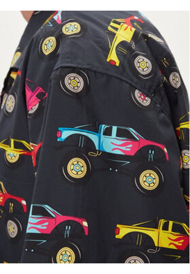 Hugo Koszula Egeeno 50514182 Czarny Oversize. Kolor: czarny. Materiał: bawełna