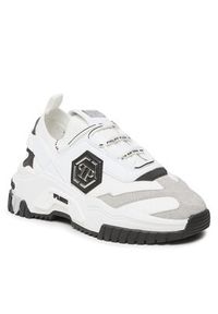 Philipp Plein - PHILIPP PLEIN Sneakersy Trainer Predator Tm AAAS USC0096 PTE003N Biały. Kolor: biały. Materiał: materiał #2