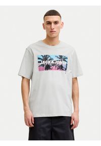 Jack & Jones T-Shirt Indiana Tee 12288112 Szary Regular Fit. Kolor: szary. Materiał: bawełna #1