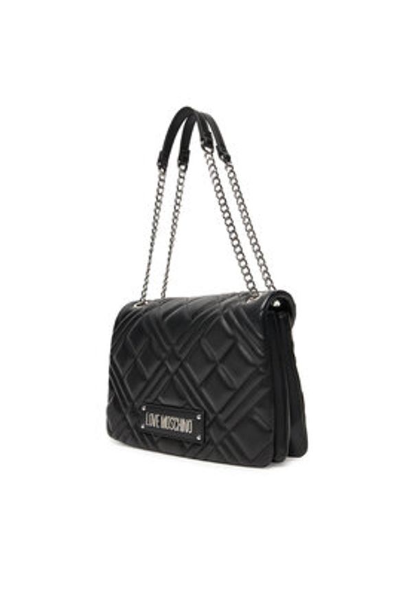 Love Moschino - LOVE MOSCHINO Torebka JC4153PP0MLA000B Czarny. Kolor: czarny. Materiał: skórzane