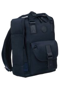 Plecak z miejscem na laptopa granatowy LuluCastagnette NANO. Kolor: niebieski. Materiał: materiał. Styl: sportowy