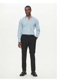 Hugo - HUGO Koszula Koey 50539766 Błękitny Slim Fit. Kolor: niebieski. Materiał: bawełna #3