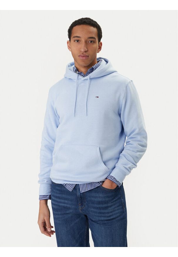 Tommy Jeans Bluza DM0DM20742 Błękitny Regular Fit. Kolor: niebieski. Materiał: bawełna