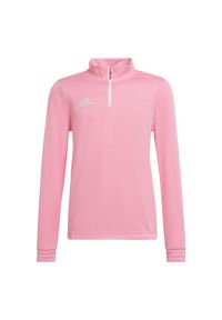 Adidas - Bluza piłkarska dla dzieci adidas Entrada 22 Training Top. Kolor: różowy. Materiał: materiał. Sport: piłka nożna