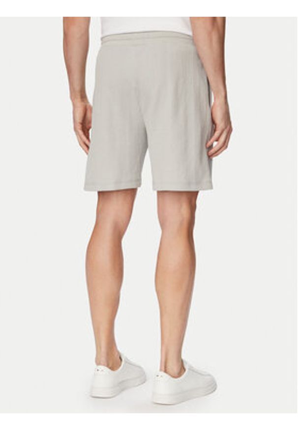 BOSS Szorty sportowe Structure 50540581 Szary Regular Fit. Kolor: szary. Materiał: syntetyk. Styl: sportowy
