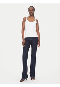 Morgan Top 251-DOUBI Biały Slim Fit. Kolor: biały. Materiał: wiskoza