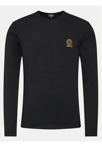 VERSACE - Versace Komplet longsleeve AU10197 Czarny Slim Fit. Kolor: czarny. Materiał: bawełna. Długość rękawa: długi rękaw #3