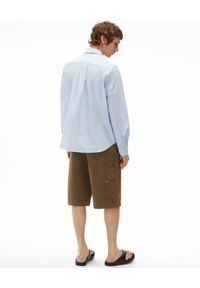 Kenzo - KENZO - Błękitna koszula z bawełny Tiger Crest. Kolor: niebieski. Materiał: bawełna. Długość rękawa: długi rękaw. Długość: długie. Styl: klasyczny #4