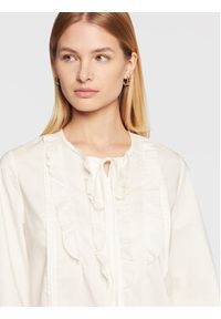 Olsen Koszula Festive Spirit 12001756 Biały Regular Fit. Kolor: biały. Materiał: bawełna