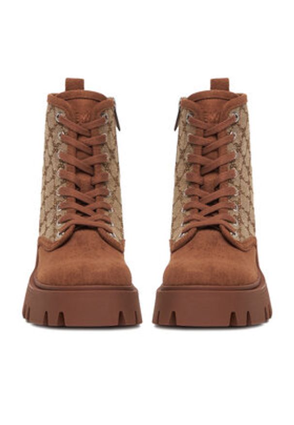 Nine West Trzewiki CEO-MALAK-01 Beżowy. Kolor: beżowy. Materiał: materiał