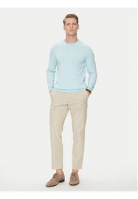 Marciano Guess Sweter 5GHR02 5861Z Niebieski Regular Fit. Kolor: niebieski. Materiał: jedwab #4