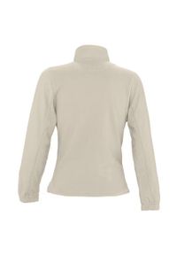 SOL'S - Damska Bluza Polarowa North Fleece Jacket. Kolor: beżowy. Materiał: polar. Sezon: zima