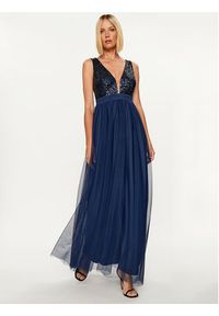 Rinascimento Sukienka wieczorowa CFC0115187003 Granatowy Regular Fit. Kolor: niebieski. Materiał: syntetyk. Styl: wizytowy #4