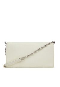 Calvin Klein Torebka Ck Mini Chain Bag_Tex K60K613180 Biały. Kolor: biały. Materiał: skórzane