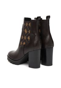 Guess Botki FLFNLL ELE10 Czarny. Kolor: czarny. Materiał: skóra