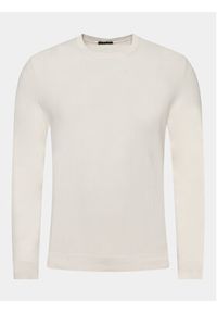 Sisley Sweter 10F2S1C78 Beżowy Slim Fit. Kolor: beżowy. Materiał: bawełna #4
