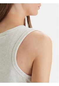 Calvin Klein Jeans Top LV047C201G Beżowy Slim Fit. Kolor: beżowy. Materiał: bawełna #4