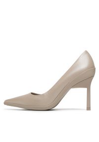 Calvin Klein Szpilki Wrap Stil Classic Pump 90-Pearl HW0HW01734 Khaki. Kolor: brązowy. Obcas: na szpilce #5