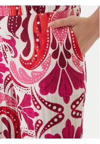 Morgan Spodnie materiałowe 261-PMARIA Różowy Regular Fit. Kolor: różowy. Materiał: wiskoza #4