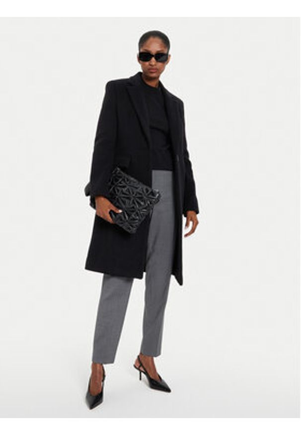 Pinko Płaszcz wełniany Cambogia 103697 A225 Czarny Regular Fit. Kolor: czarny. Materiał: wełna