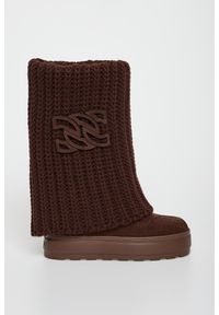 Casadei - Śniegowce damskie zamszowe CASADEI. Materiał: zamsz #5