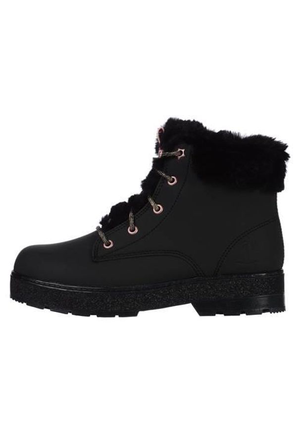 skechers - Buty zimowe dziewczęce, Street Glitz. Kolor: czarny. Sezon: zima. Model: Skechers Sport. Sport: turystyka piesza
