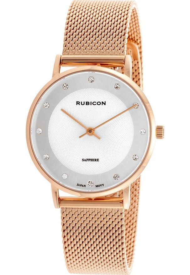 Zegarek Rubicon ZEGAREK DAMSKI RUBICON RNBD88 - SZAFIROWE SZKŁO (zr583k) NoSize. Kolor: niebieski