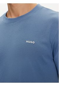 Hugo T-Shirt Dero222 50466158 Niebieski Regular Fit. Kolor: niebieski. Materiał: bawełna