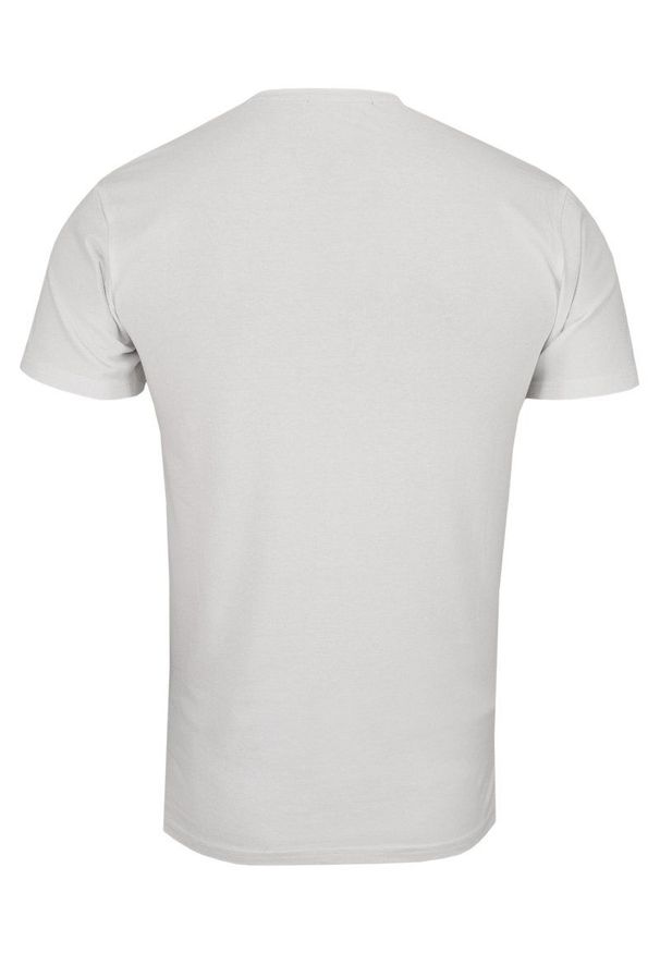Biały Jednokolorowy T-shirt Męski, Krótki Rękaw -Just Yuppi- Koszulka, BASIC, w Serek, V-neck. Okazja: na co dzień. Typ kołnierza: dekolt w serek. Kolor: biały. Materiał: bawełna, elastan. Długość rękawa: krótki rękaw. Długość: krótkie. Styl: casual