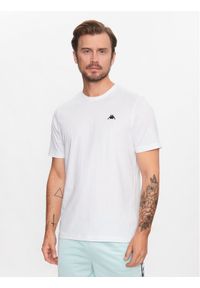 Kappa T-Shirt 313002 Biały Regular Fit. Kolor: biały. Materiał: bawełna #1